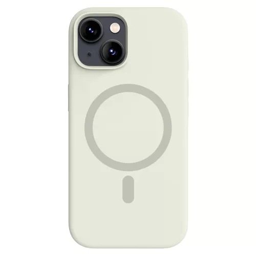 Antik fehér MagSafe kompatibilis iPhone 13 szilikon tok