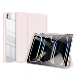   Toby Series rózsaszín tok iPad Pro 13" (2024/2025) készülékhez – Apple Pencil tartóval, Auto Sleep/Wake funkcióval