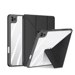   Magi Series fekete tok iPad Air 13" (2024/2025/2026) / iPad Pro 12.9" (2020/2021/2022) készülékhez – Apple Pencil tartóval, Auto Sleep/Wake funkcióval