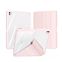   Magi Series rózsaszín tok iPad Pro 11" (2024/2025) készülékhez – Apple Pencil tartóval, Auto Sleep/Wake funkcióval