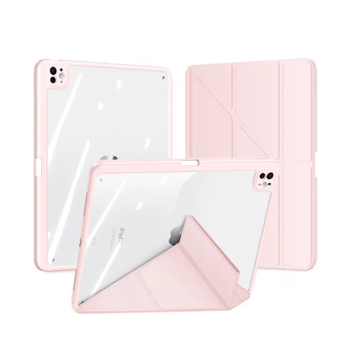 Magi Series rózsaszín tok iPad Pro 11" (2024/2025) készülékhez – Apple Pencil tartóval, Auto Sleep/Wake funkcióval