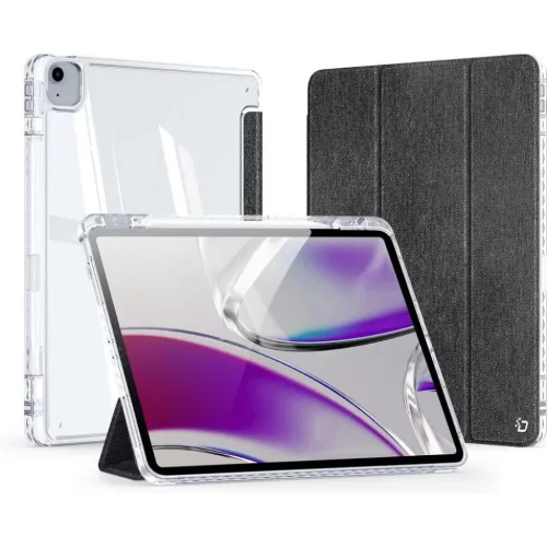 Unid Series fekete tok iPad Air 11" (2024/2025) / iPad Air 4/5 / iPad Pro 11" (2020/2021/2022)  készülékhez – Apple Pencil tartóval, Auto Sleep/Wake funkcióval