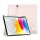 Toby Series rózsaszín tok iPad 10 (2022) / iPad 11 (2025) készülékhez – Apple Pencil tartóval, Auto Sleep/Wake funkcióval