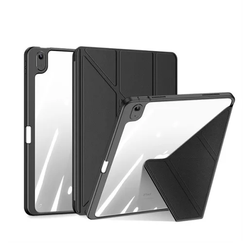 Magi Series fekete tok iPad 10 (2022) / iPad 11 (2025) készülékhez – Apple Pencil tartóval, Auto Sleep/Wake funkcióval