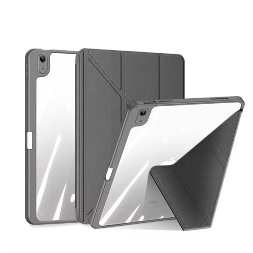 Magi Series szürke tok iPad 10 (2022) / iPad 11 (2025) készülékhez – Apple Pencil tartóval, Auto Sleep/Wake funkcióval