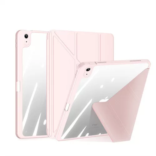 Magi Series rózsaszín tok iPad 10 (2022) / iPad 11 (2025) készülékhez – Apple Pencil tartóval, Auto Sleep/Wake funkcióval