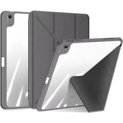   Magi Series szürke tok iPad Air 4/5 10,9" készülékhez – Apple Pencil tartóval, Auto Sleep/Wake funkcióval