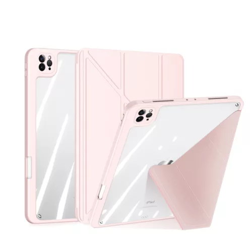 Magi Series rózsaszín tok iPad Pro 12,9" (2020/2021/2022) készülékhez – Apple Pencil tartóval, Auto Sleep/Wake funkcióval