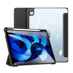  Toby Series fekete tok iPad Air 11" (2024/2025/2026) / iPad Air 4/5 10,9" készülékhez – Apple Pencil tartóval, Auto Sleep/Wake funkcióval