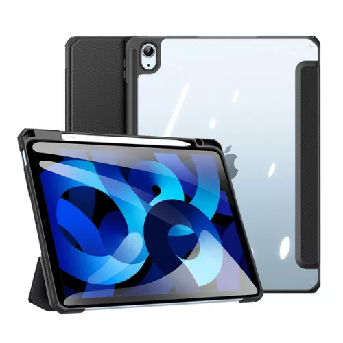 Toby Series fekete tok iPad Air 11" (2024/2025/2026) / iPad Air 4/5 10,9" készülékhez – Apple Pencil tartóval, Auto Sleep/Wake funkcióval