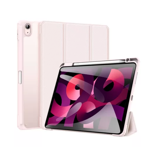 Toby Series rózsaszín tok iPad Air 11" (2024/2025/2026) / iPad Air 4/5 10,9" készülékhez – Apple Pencil tartóval, Auto Sleep/Wake funkcióval