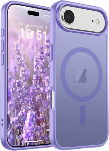 Frosted lila iPhone 17 Air MagSafe tok