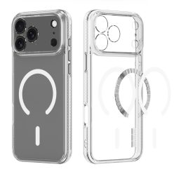   Átlátszó iPhone 17 Pro MagSafe védőtok kamera sziget védelemmel