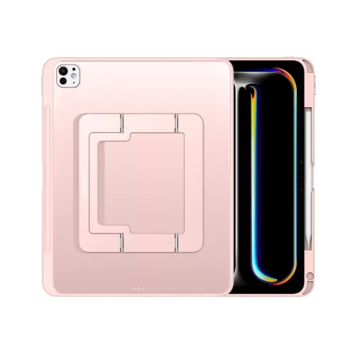 Axis Series állványos védőtok iPad Pro 13" (2024/2025) készülékhez - rózsaszín