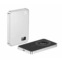   F20 mágneses PowerBank 10 000 mAh – iPhone, Apple Watch és AirPods készülékekhez, ezüst