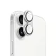 Armor kameralencse és kamerasziget védő iPhone 17 (6.3") – alumínium + üveg (fehér)
