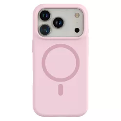   Rózsaszín MagSafe kompatibilis iPhone 17 Pro Max / iPhone 18 Pro Max szilikon tok