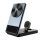 DC-80Q QI2 15W vezeték nélküli töltőállomás iPhone, Apple Watch és Airpods készülékekhez, fekete