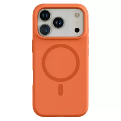   Narancssárga MagSafe kompatibilis iPhone 17 Pro / iPhone 18 Pro szilikon tok