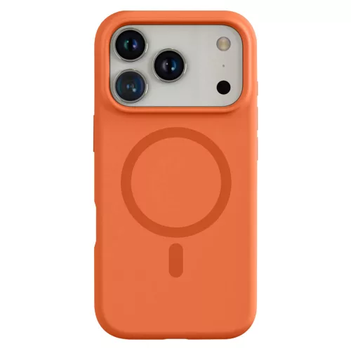 Narancssárga MagSafe kompatibilis iPhone 17 Pro / iPhone 18 Pro szilikon tok