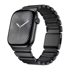 Magnetix fekete Apple Watch fémszíj (mágneses csattal)