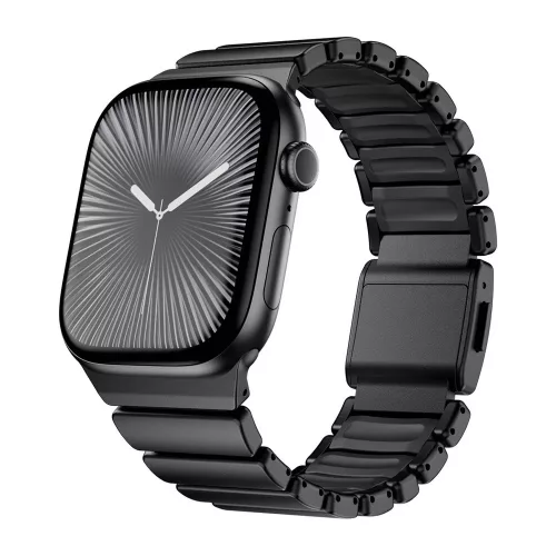 Magnetix fekete Apple Watch fémszíj (mágneses csattal)
