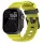 SteelActive Sport zöld Apple Watch szilikon szíj fekete csattal