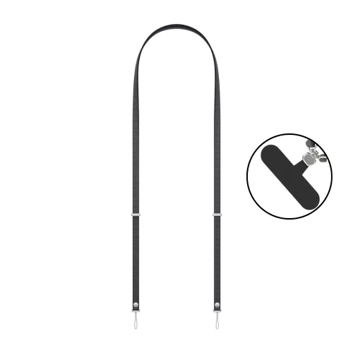 Crossbody telefontartó pánt – állítható, mágneses, univerzális (fekete)