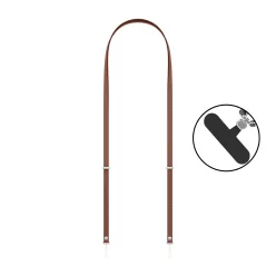   Crossbody telefontartó pánt – állítható, mágneses, univerzális (barna)