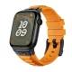 Apple Watch narancssárga explorer szíj fekete csatlakozóval 42/44/45/49 mm (Series 1-9, SE, Ultra) és 46 mm (Series 10/11/12)