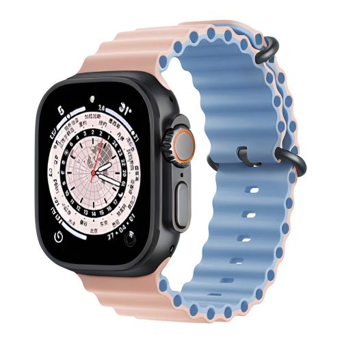 Apple Watch púder óceán szíj fekete csattal