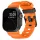 SteelActive Sport narancssárga Apple Watch szilikon szíj fekete csattal