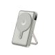 W27 10000mAh MagSafe kompatibilis PowerBank iPhone és Apple Watch készülékekhez, titánszürke