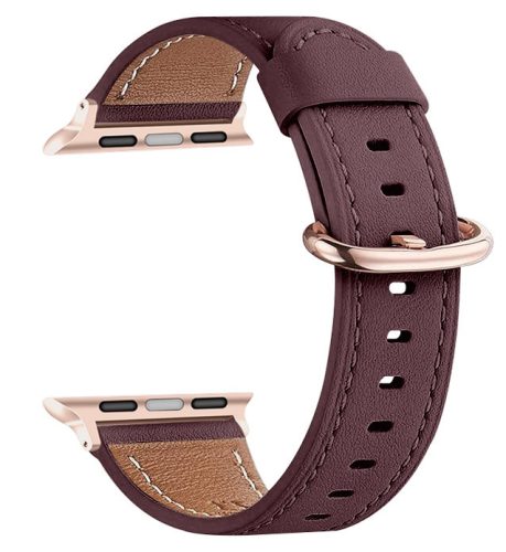 Apple Watch bordó bőrszíj