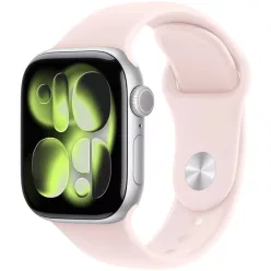Apple Watch világos rózsaszín szilikon szíj