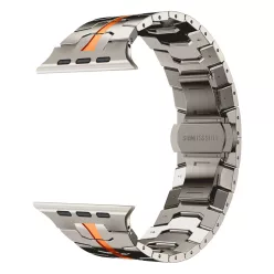 Apple Watch titánszürke-narancssárga armor fémszíj