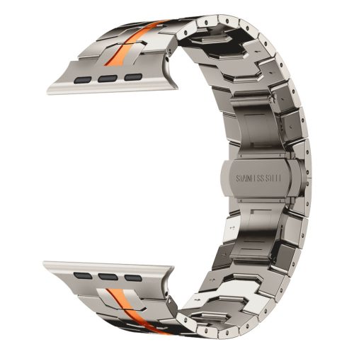 Apple Watch titánszürke-narancssárga armor fémszíj
