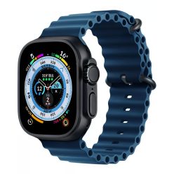 Apple Watch mély indigókék óceán szíj fekete csattal
