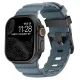 SteelActive Sport óceánkék Apple Watch szilikon szíj fekete csattal