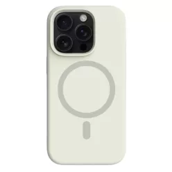   Antik fehér MagSafe kompatibilis iPhone 16 Pro Max szilikon tok