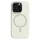 Antik fehér MagSafe kompatibilis iPhone 16 Pro Max szilikon tok