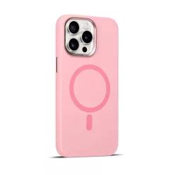   Rózsaszín MagSafe kompatibilis iPhone 15 Pro Max szilikon tok