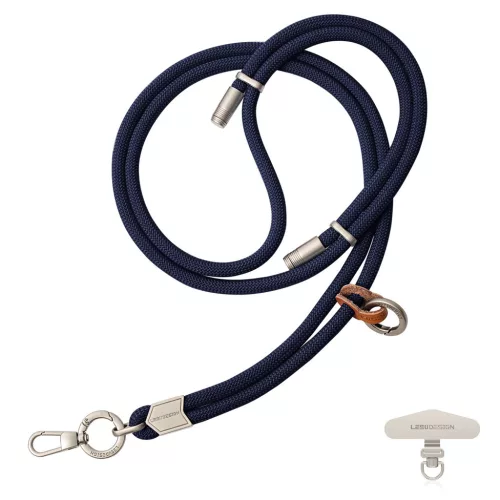 Sötétkék crossbody pánt iPhone-hoz – állítható, 160 cm