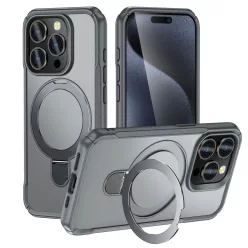   MagnoFold szürke MagSafe kompatibilis iPhone 14 Pro védőtok kihajtható gyűrűvel