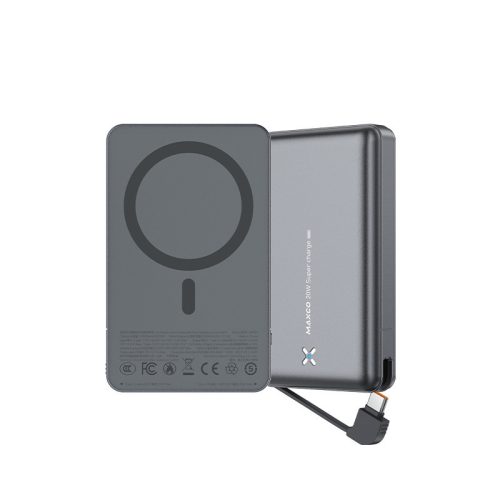 MP36 10000mAh MagSafe kompatibilis PowerBank, fekete