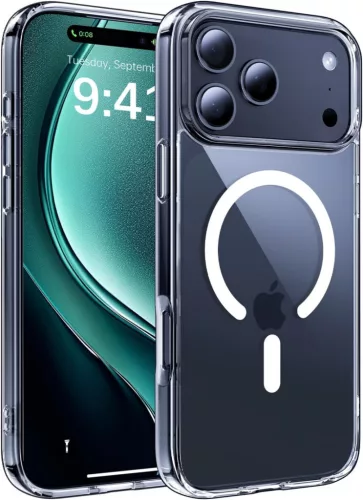 Átlátszó iPhone 17 Pro / iPhone 18 Pro MagSafe védőtok