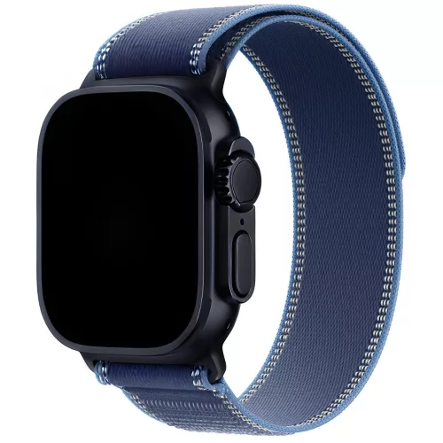 Apple Watch kék-élénkkék terep szíj fekete csatlakozóval