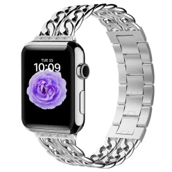 Apple Watch ezüst brilliance köves fémszíj