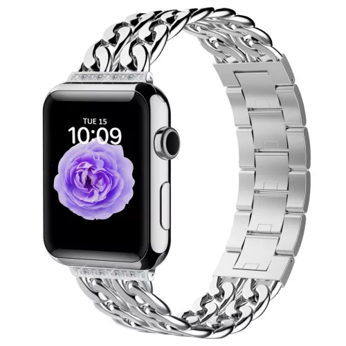 Apple Watch ezüst brilliance köves fémszíj