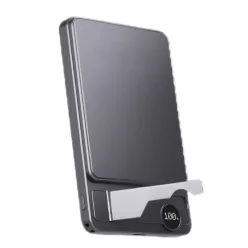   F15 mágneses PowerBank 10 000 mAh – iPhone, Apple Watch és AirPods készülékekhez, szürke